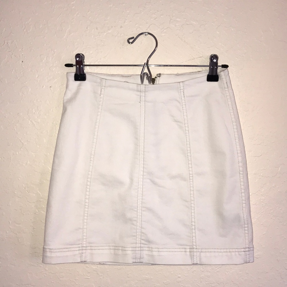 White free people skirt